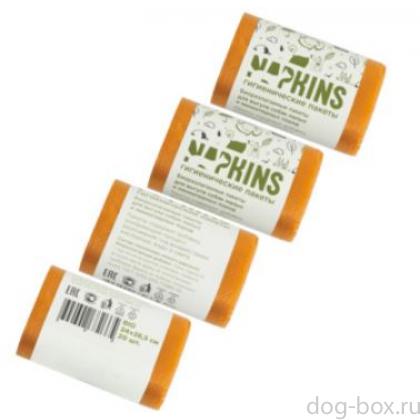 БИОпакеты гигиенические для выгула собак, малых и миниатюрных пород, оранжевые, 4*20шт.-0