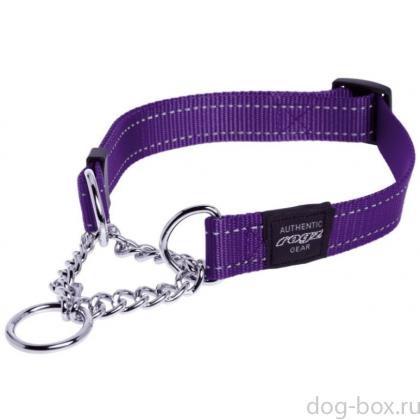 Полуудавка строгая серия "Utility", размер XL (45-70 см), ширина 2,5 см,  фиолетовая-0