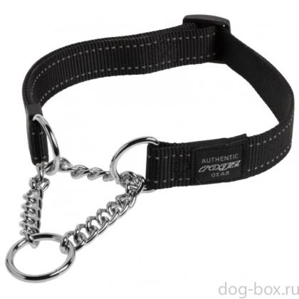 Полуудавка строгая серия "Utility", размер XL (45-70 см), ширина 2,5 см,  черная-0