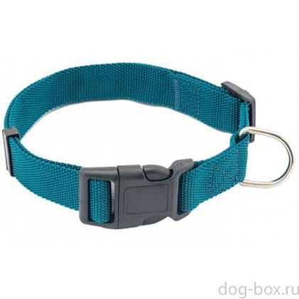 Ошейник Сити изумрудный 15мм, обхват 25-35см -0