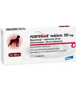 Фортекор Ингибитор АПФ, 20 мг, 14 таблеток