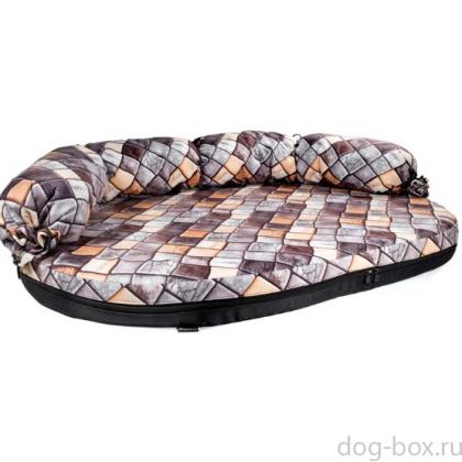 Диван для животных со съемным чехлом "Чемпион Медиум", велюр, 100*65*22см-0