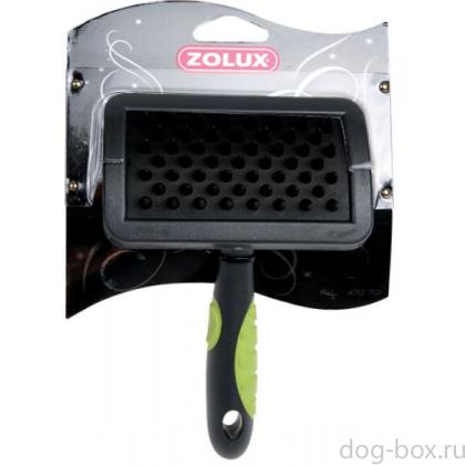 Щетка резиновая с ручкой средняя, M, 16*11 см -0