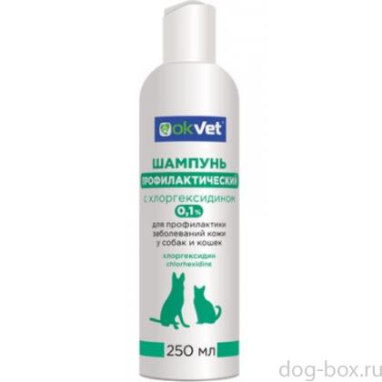 OKVET шампунь профилактический с хлоргексидином-0