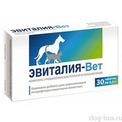 Комплекс пробиотических культур и пребиотиков "Эвиталия-Вет", 30 таб.-0