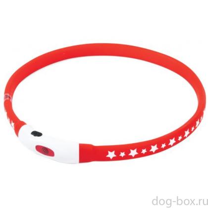 Ошейник светодиодный NIGHT CITY "Звезды" M, 1,5*55см-0
