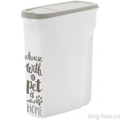 Контейнер для корма малый XS Pet Wisdom 5л, серый-0