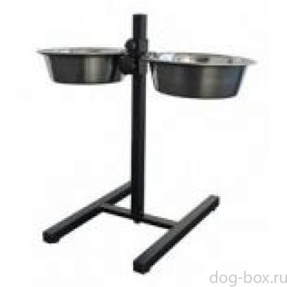 Стойка с подставкой под миски 25см, 2,8 л , с мисками-0