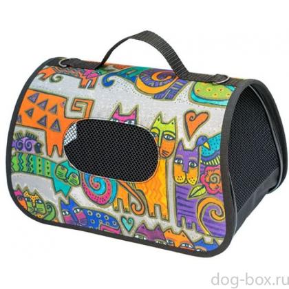 Сумка-переноска для животных жёсткая "ТУРНЕ" №1 36,5*22*22см-0