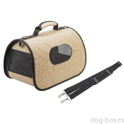Сумка-переноска жёсткая для животных с карманом "PRESTIGE" №1 36,5*22*22см-0