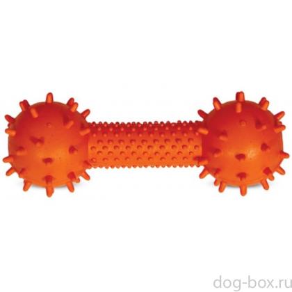 Игрушка для собак из ц/литой резины. Гантель "Мина" 14,5 см (B-3-125)-0