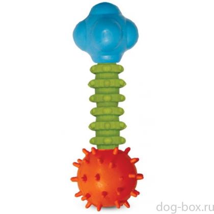 Игрушка для собак из ц/литой резины. Гантель 16,5 см (B-11-115)-0