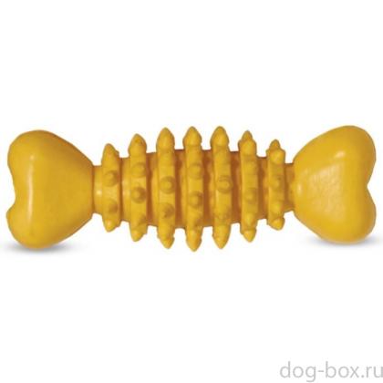 Игрушка для собак из ц/литой резины. Кость с шипами 12 см (A-15-95)-0