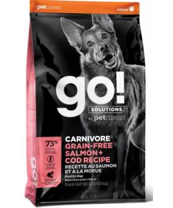Беззерновой для собак всех возрастов c лососем и треской (GO! CARNIVORE GF Salmon + Cod Recipe DF)