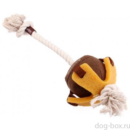 Игрушки для собак Мяч на веревке, 40см (75458)-0