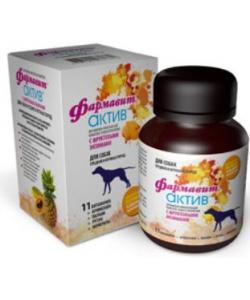 Фармавит Актив витамины для собак средних и крупных пород 120 таб.
