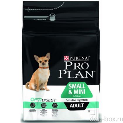 Для взрослых собак малых пород с чувствительным пищеварением с ягненком (Sensitive Digestion) -0