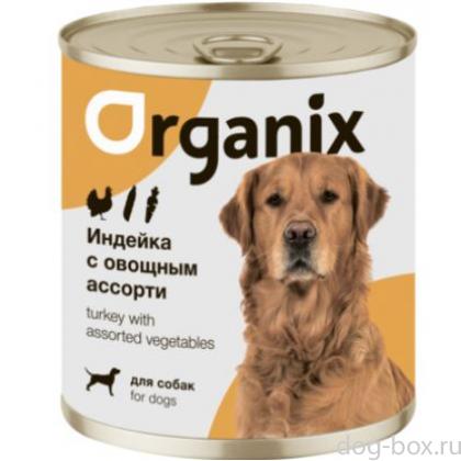 Консервы для собак Индейка с овощным ассорти-0