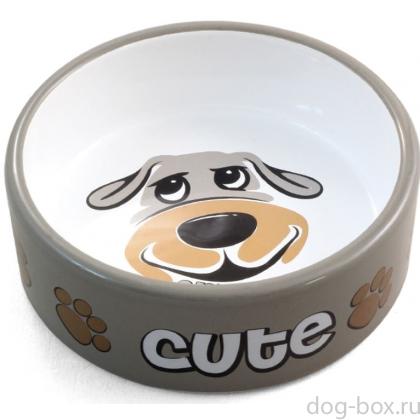 Миска керамическая "Песик", 0,3л (CB10)-0