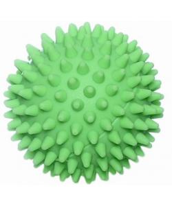 Игрушка для собак "Мяч массажный №2", винил, 8,5 см, зеленый