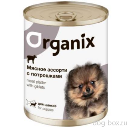 Консервы для щенков Мясное ассорти с потрошками-0