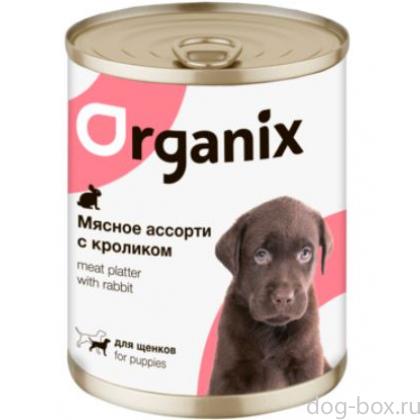 Консервы для щенков Мясное ассорти с кроликом-0