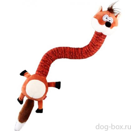 Игрушка для собак Лиса с пищалкой с хрустящей шеей, 40 см (75414)-0