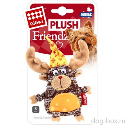 Игрушка для собак Лось с пищалкой, 13 см (75400)-0