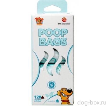 Биоразлагаемые пакеты для уборки за питомцем с ароматом зеленого чая, 8 рулонов по 15 штук-0