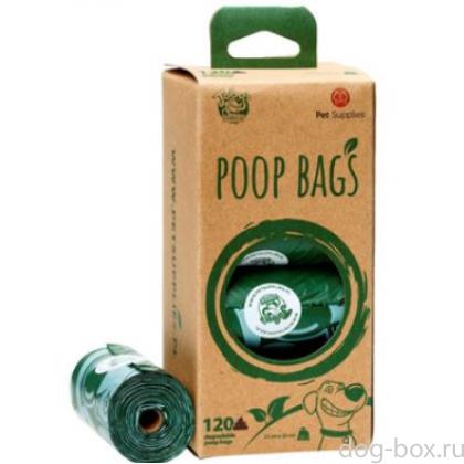 Биоразлагаемые пакеты для уборки за питомцем, 8 рулонов по 15 штук-0