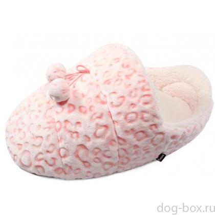 Лежанка-тапок "Барс", розовая, 56*30*24см-0