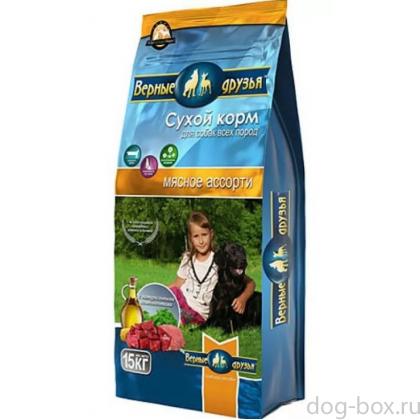 Сухой корм для взрослых собак всех пород Мясное ассорти, 15кг+3кг В ПОДАРОК -0