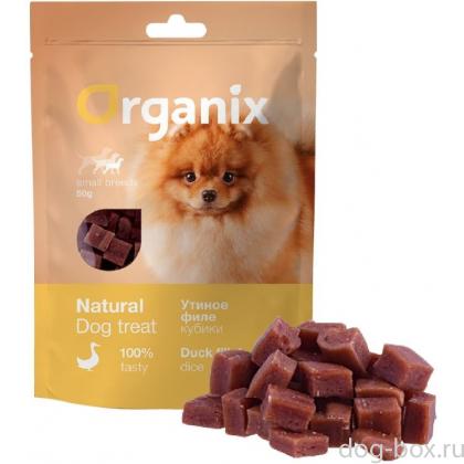 Лакомство для собак малых пород «Утиные кубики» (100% мясо), Ducky Dice-0