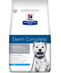 Сухой корм для малых пород собак при аллергии на пищу и окружающую среду (Derm Complete)