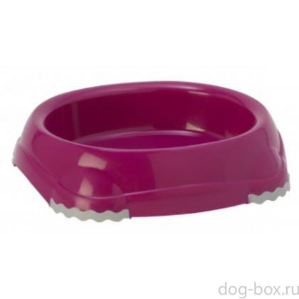 Миска нескользящая Smarty, 210мл, ярко-розовая-0