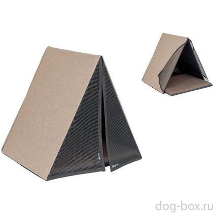 Домик-лежанка с жест.каркасом "Хайтек" "Высота" раскл.,51*38*48,5см. бежевый-0