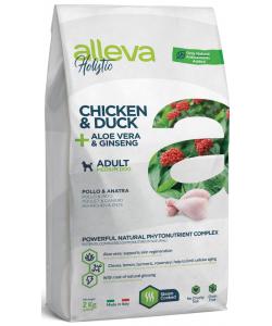 Holistic dog сухой корм для взрослых собак Adult Chicken & Duck + Aloe vera & Ginseng Medium