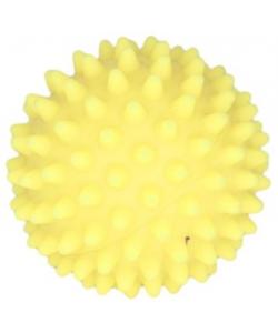 Игрушка для собак "Мяч массажный №2", винил, 8,5 см, желтый