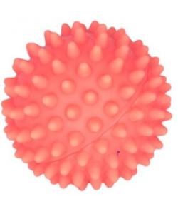 Игрушка для собак "Мяч массажный №2", винил, 8,5 см, розовый