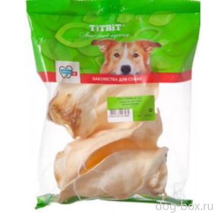 Лакомство для собак Ухо говяжье XXL - мягкая упаковка-0