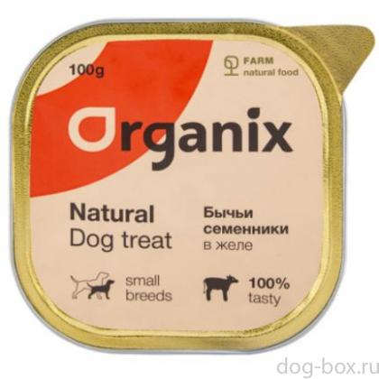 Влажное лакомство для собак бычьи семенники в желе, измельченные. -0