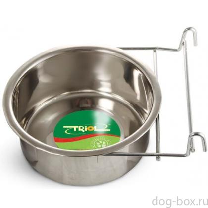 Миска металлическая с держателем на крючках (4403)-0