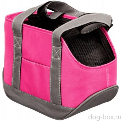 Переноска Alea, S: 16*20*30см, розовый/серый (28857)-0