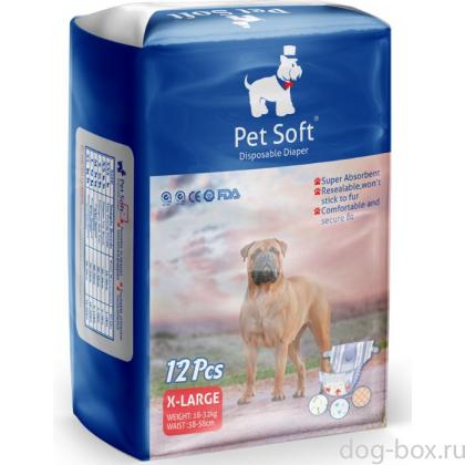 Подгузники DIAPER для животных р-р XL (вес 18-32кг,талия 38-58см) 12шт.-0
