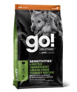 Корм GO! беззерновой для щенков и собак, с индейкой для чувствительного пищеварения, Sensitivity + Shine LID Turkey Dog Recipe