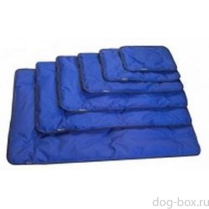 Подстилка прямоугольная стёганая №2, 55*40*3,5 тёмно-синяя-0