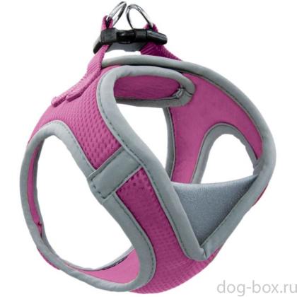 Мягкая шлейка-жилетка, малиновая, обхват груди 32-36 см (HL031XS)-0