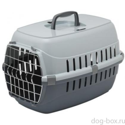 Переноска Roadrunner с металлической дверцей, 55,9 x 36,9 x 34,9 см, серая-0