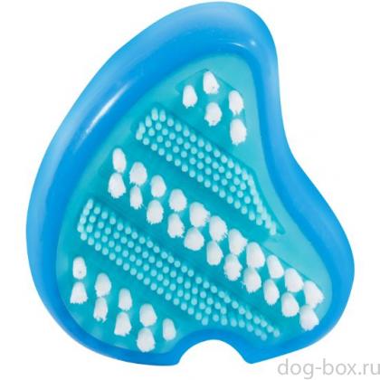 Игрушка-зубная щетка для собак из термопласт. резины "Клык", 9,5см-0