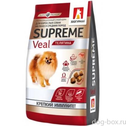 Сухой корм для собак малых и средних пород  с телятиной-0